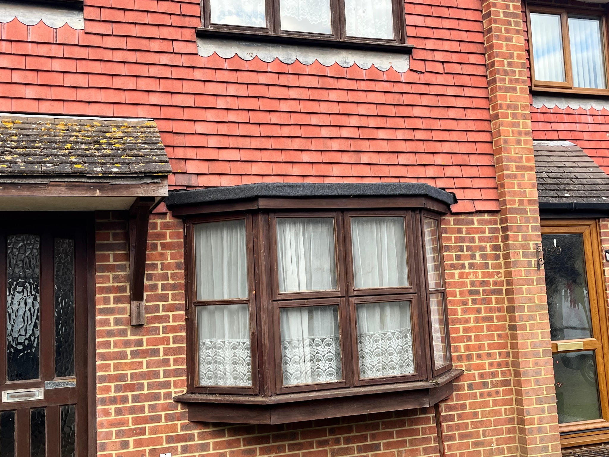 Roofing work on residential property